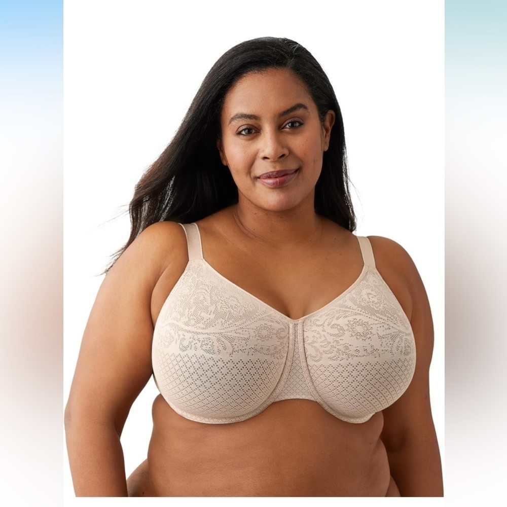 2 Wacoal Bras 40G Cream and Taupe Lace Unlined Bras - Picture 16 of 16
